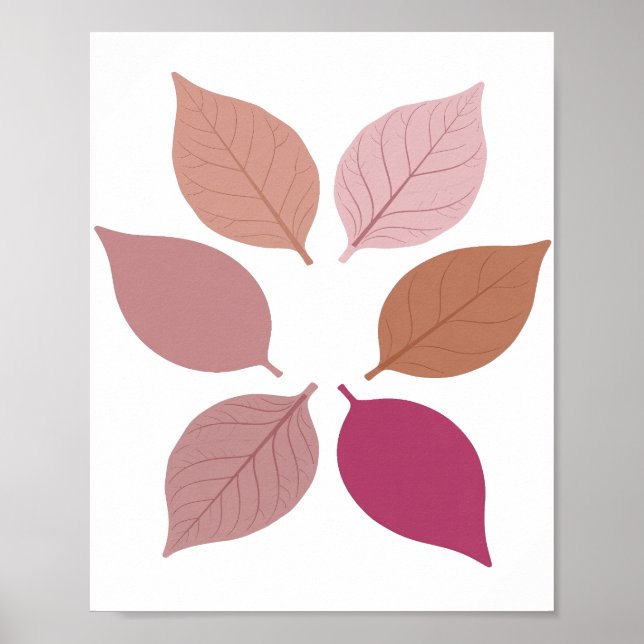 Modern Silver HÖSTLÖV Design Poster (Framsidan)