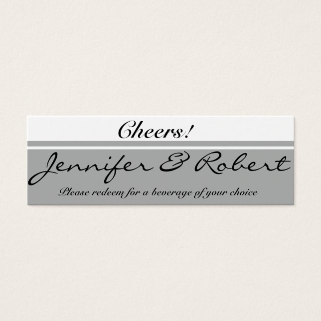 Modern Silver och Butterpe Flower Drink Biljett (Framsidan)