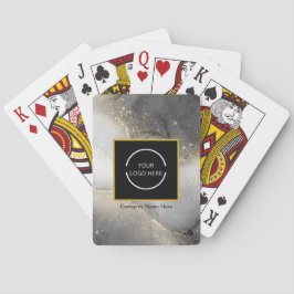 Modern Silver och Guld Company Namn & Logotyp Casinokort