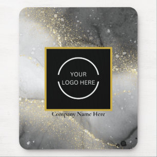 Modern Silver och Guld Company Namn & Logotyp Musmatta