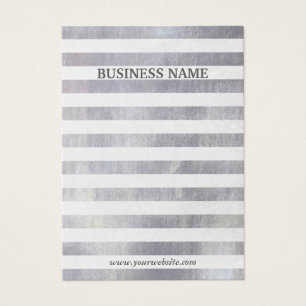 Modern Silver Rand Earring Visning Visitkort