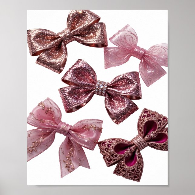 Modern Silver ROSÉGULD OCH ROSA SLINGOR Tryck (Framsidan)