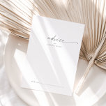 Modern Silver Script Bröllop Adapter Rådkort<br><div class="desc">Detta moderna bröllop-manuskort i silver är perfekt för ett minimalistiskt bröllop och kan användas för alla händelser. Den enkla silver grått färg-utformningen har en unik industriell stil med modern boho stil. Anpassade i alla färg. Behålla designen minimal och elegant, som den är, eller anpassa den genom att lägga till egna...</div>