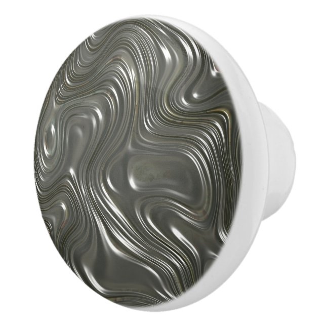 Modern Silver Vinkarare dörrknapp av keramiskt rit Knopp (Höger)