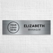 Modern silverbusinesslogotyp