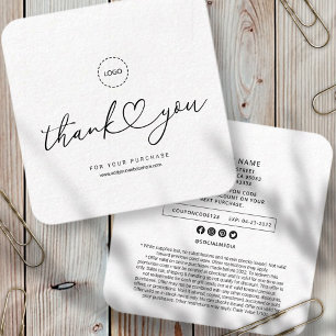 Modern Simple Anpassningsbar Business Logotyp Coup Fyrkantigt Visitkort