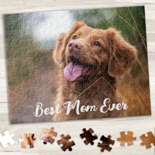 Modern Simple Bild Personlig Pet Hund Photo Pussel