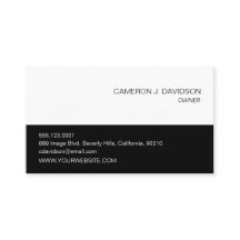Modern Simple Black White chic Company