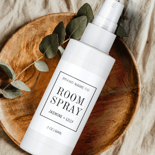Modern Simple Black White Room Spray Flaska Fraktsedel