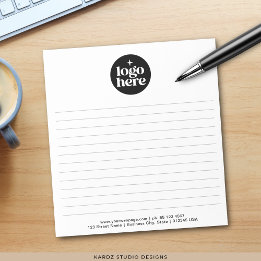 Modern Simple Business Logo Notepad Anteckningsblock