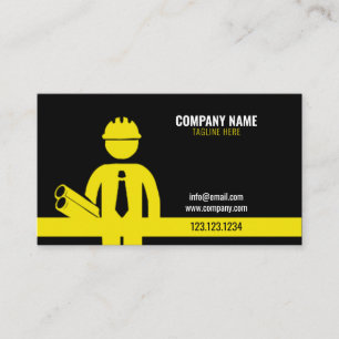 Modern Simple Byggnad Construction Company Visitkort