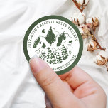 Modern Simple Camping Helg Bachelorette Party Runt Klistermärke<br><div class="desc">Modern enkel Camping Helg Bachelorette Party Classic Round Sticker</div>