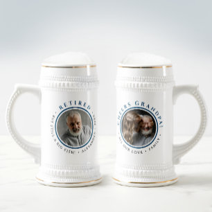 Modern Simple Cheers Grandpa Retire Family Photo Sejdel