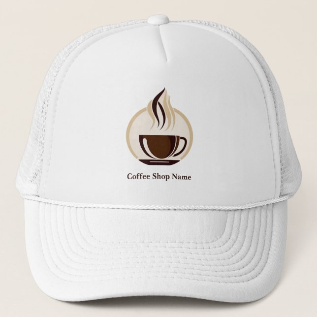 Modern Simple Coffee Shop professionell shop Keps (Framsida)