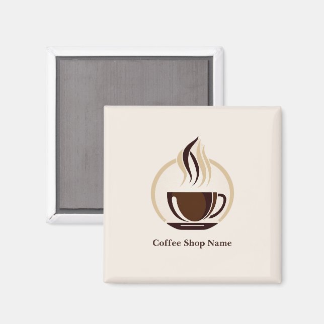 Modern Simple Coffee Shop professionell shop Magnet (Front/Back)