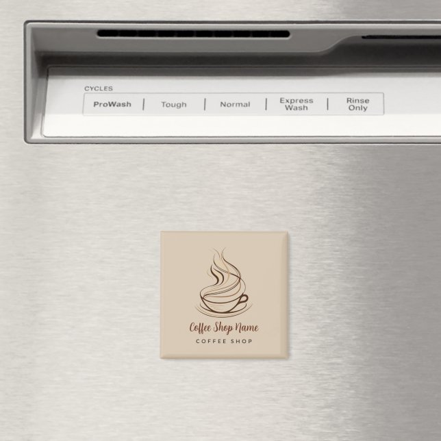 Modern Simple Coffee Shop professionell shop Magnet (In Situ (Dishwasher))