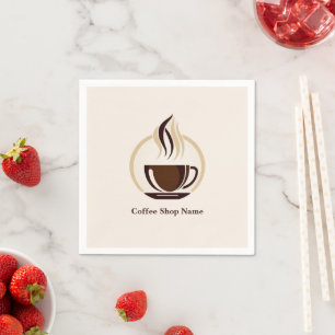 Modern Simple Coffee Shop professionell shop Pappersservett