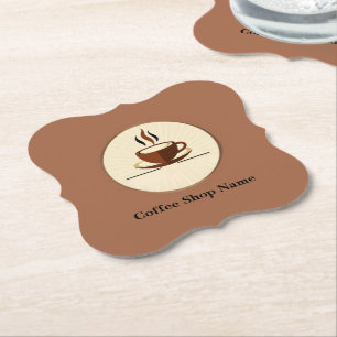 Modern Simple Coffee Shop professionell shop Underlägg Papper