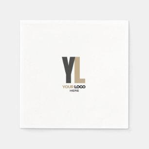 Modern Simple Company lodrät logotyp Business Bran Pappersservett