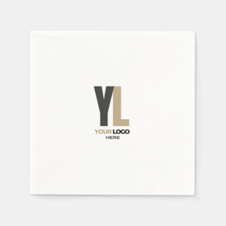 Modern Simple Company lodrät logotyp Business Bran Pappersservett