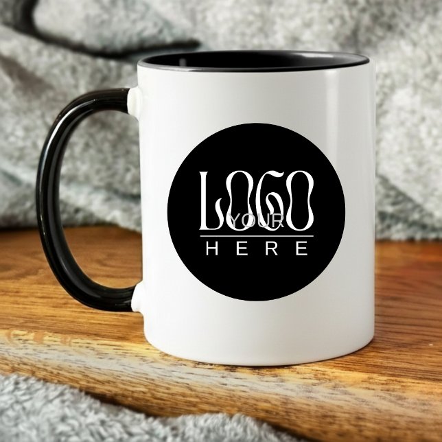 Modern Simple Custom Business Logo Branded Kaffemugg (business mugs promotional)