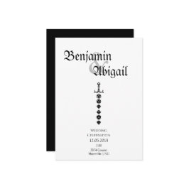 Modern Simple Dice Sword Dragons Gamer Inbjudningar