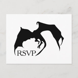 Modern Simple Dragon Medieval Geek OSA kort