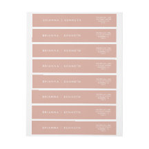 Modern Simple Dusty Rosa Elegant bröllop