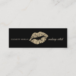 Modern Simple Glitter Läppar,Makeup Artist Mini Visitkort