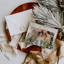 Modern Simple God jul Photo jul Card Julkort