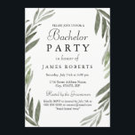 Modern Simple Grönt Löv Bachelor Party Inbjudan<br><div class="desc">Modern Simple Grönt Löv Bachelor Party Inbjudan Modern Elegant enkel Bachelor firande Bucks bjudande till festen Garden löv,  Rustic,  Olive,  Grey,  fall,  höst,  vintermatchning i Niche- och Nest-butiken. Artwork by www.EssemCreatives.etsy.com"</div>