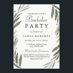 Modern Simple Grönt Löv Bachelor Party Inbjudan<br><div class="desc">Modern Simple Grönt Löv Bachelor Party Inbjudan Modern Elegant enkel Bachelor firande Bucks bjudande till festen Garden löv,  Rustic,  Olive,  Grey,  fall,  höst,  vintermatchning i Niche- och Nest-butiken. Artwork by www.EssemCreatives.etsy.com"</div>