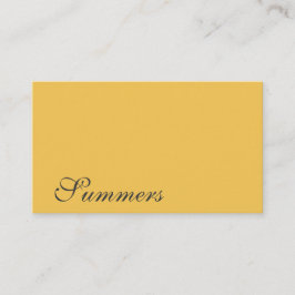 Modern Simple Guld Black Visitkort