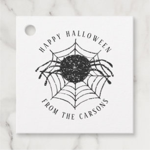 Modern Simple Happy halloween Spindelnät Gåvor Etiketter