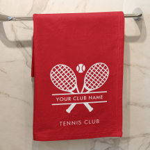 Modern Simple Klubb Namn Tennis Team Red