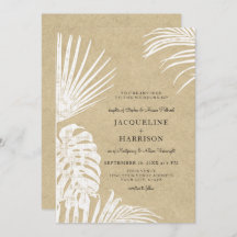 Modern Simple Kraft Tropical Löv Kustoceanen