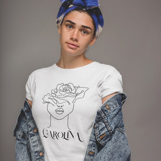 Modern Simple Line Art, Boho Chic T Shirt (Skapare uppladdad)