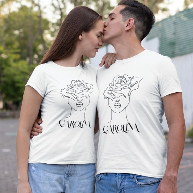 Modern Simple Line Art, Boho Chic T Shirt (Skapare uppladdad)