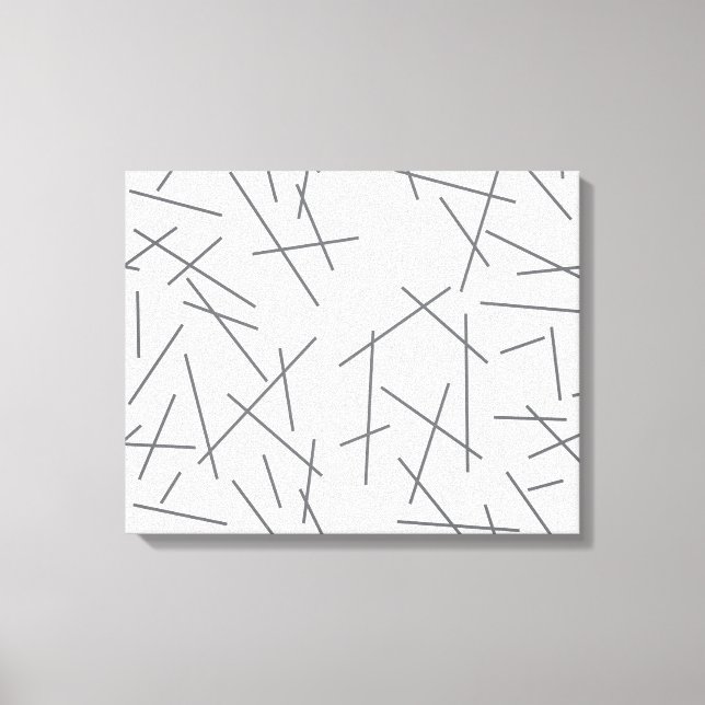 Modern, simple, messy graphic line pattern canvastryck (Framsida)