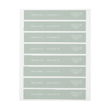 Modern Simple Sage Elegant bröllop