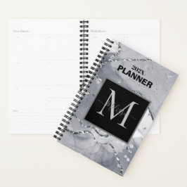 Modern Simple Silver MarLED Monogram