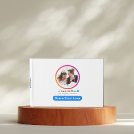 Modern Simple Social Media Photo Bröllop Gästböcker