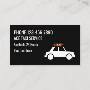 Modern Simple Taxi Service Visitkort