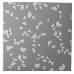 Modern Simple Terrazzo Grått White Kakelplatta
