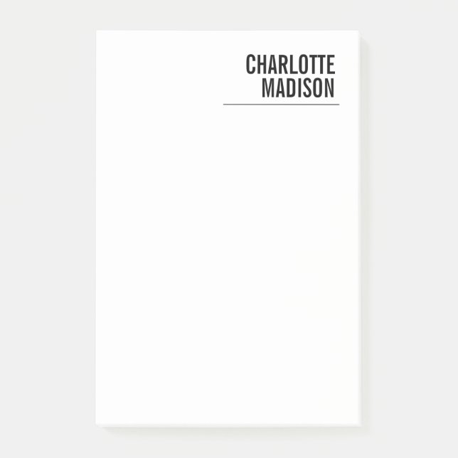 Modern Simple Trendy Minimalist Plain Post-it Block (Framsida)