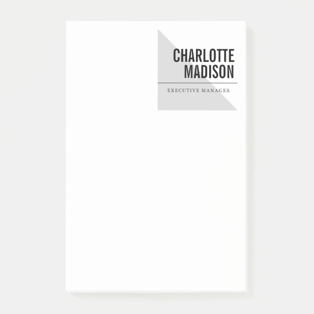 Modern Simple Trendy Minimalist Plain Post-it Block (Framsida)