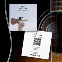 Modern Singer Musician Photo Social Media QR-kod