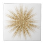 Modern Single Guld Starburst Kakelplatta<br><div class="desc">Modern design har en enda guld-guldbataljon med vit bakgrund. Enkel, ren modern design. Skapa en egen anpassningsbar genom att ladda upp en ny bild eller genom att använda meddelandeknappen för att kontakta designern om du vill ha hjälp. Så här skapar du din egen design: 1. Välj Anpassa mallen. 2 Ersätt...</div>