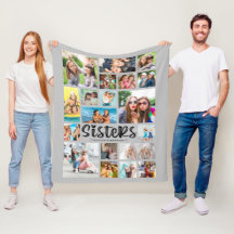 Modern SISTERS 19 Photo Collage Grått