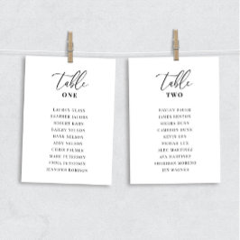 Modern sittplatskort i Elegant bröllop Bord